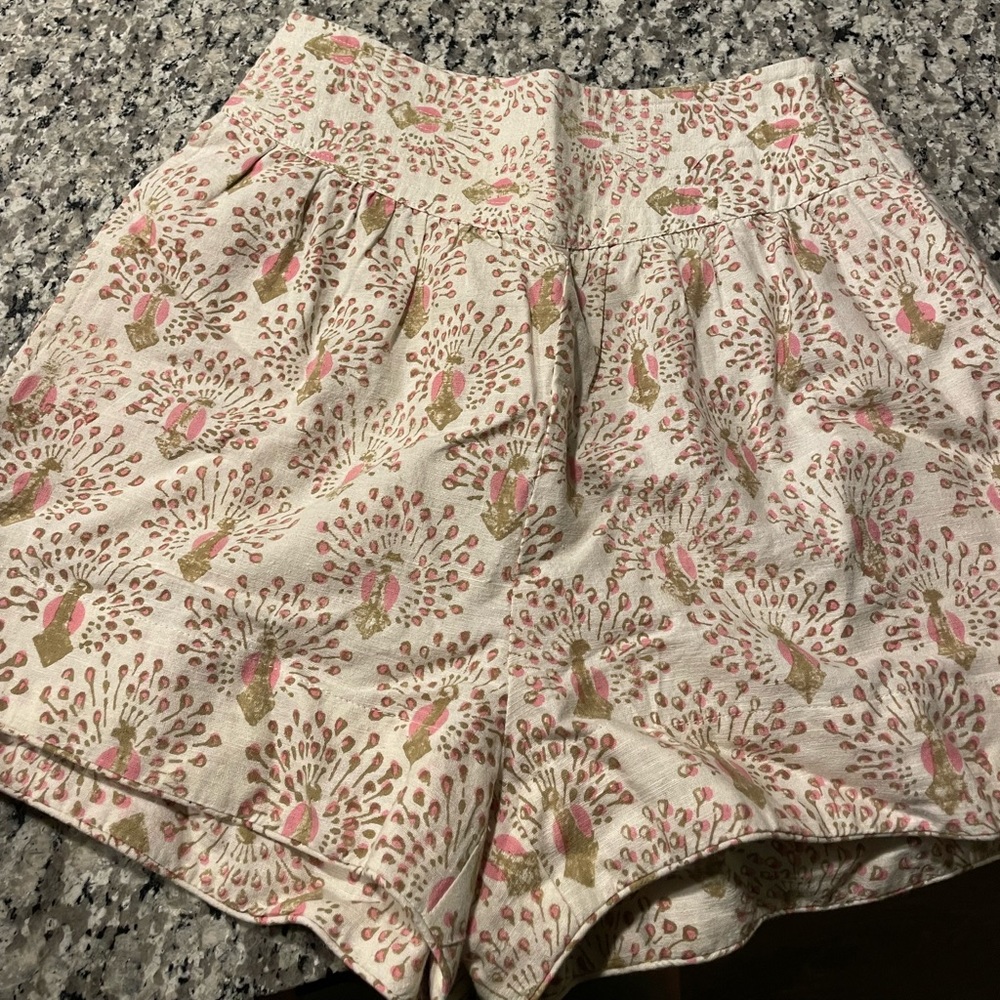 Tuckernuck Mirth Peacock Peach Shorts XS